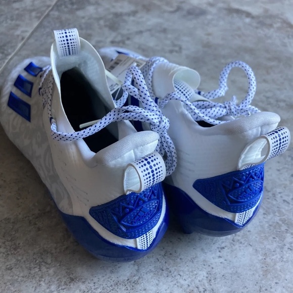 Adidas Adizero Reign Young King Football Cleats Floral Blue White MEN size 13 - Picture 6 of 6